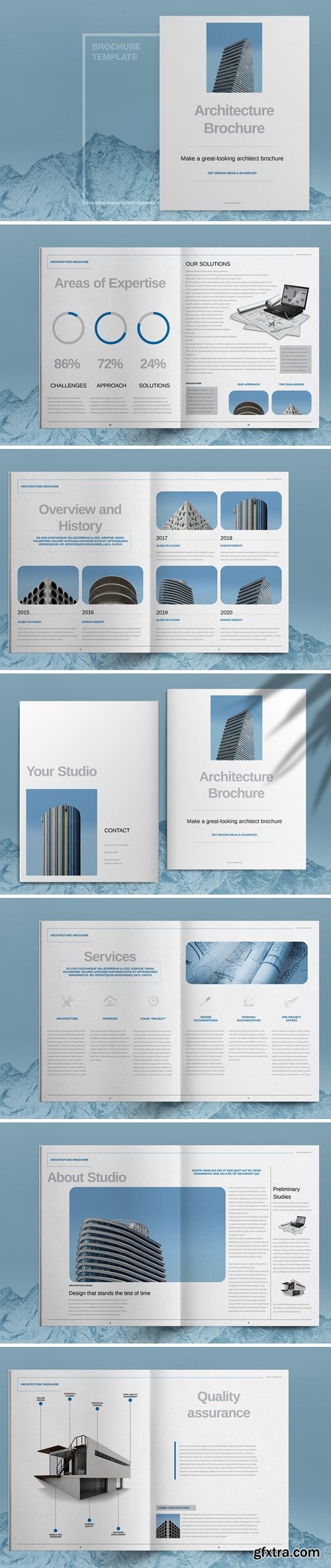Blue Architecture Brochure Template