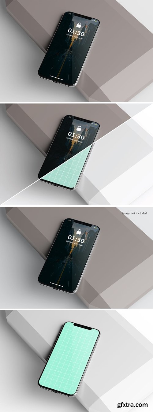 Closeup on Smartphone Mockup