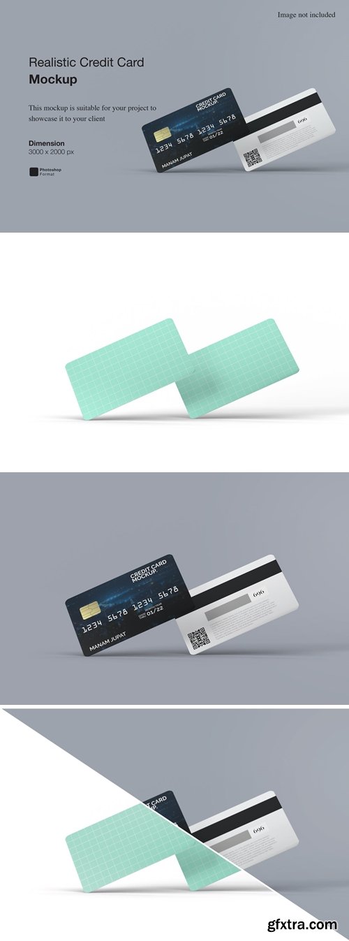 Realistic Credit Card Mockup Template