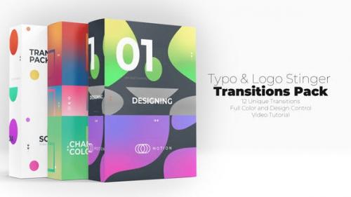 Videohive - Typo & Logo Stinger Transitions Pack