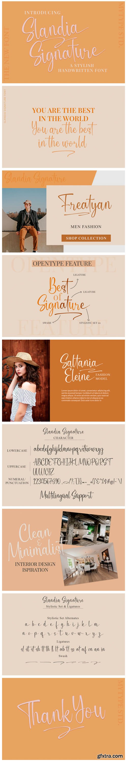 Slandia Signature Font