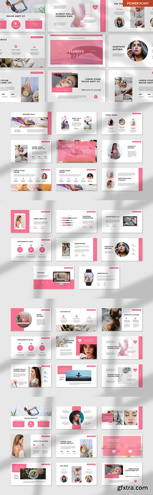 Hamira Spa & Wellness PowerPoint, Keynote and Google Slides Template