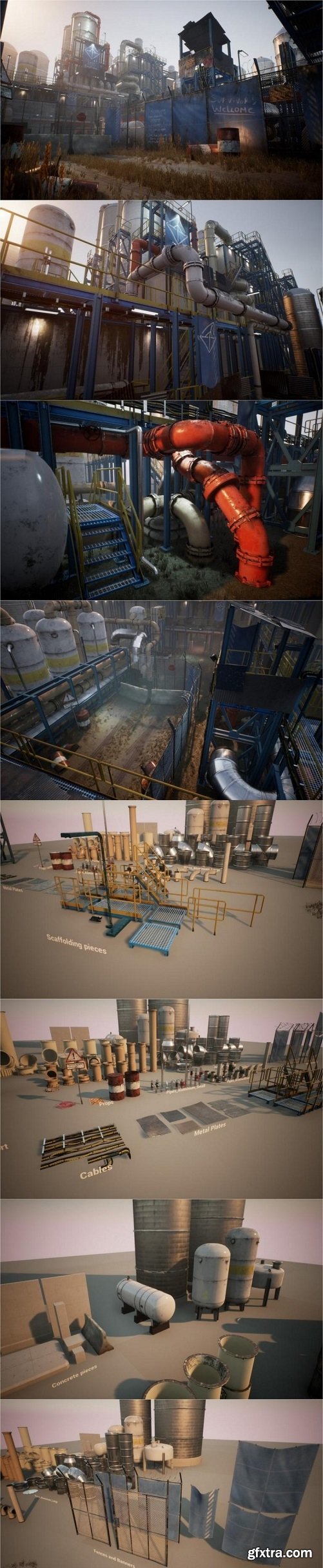 Unreal Engine Marketplace – Post-Apocalyptic Industrial Scene