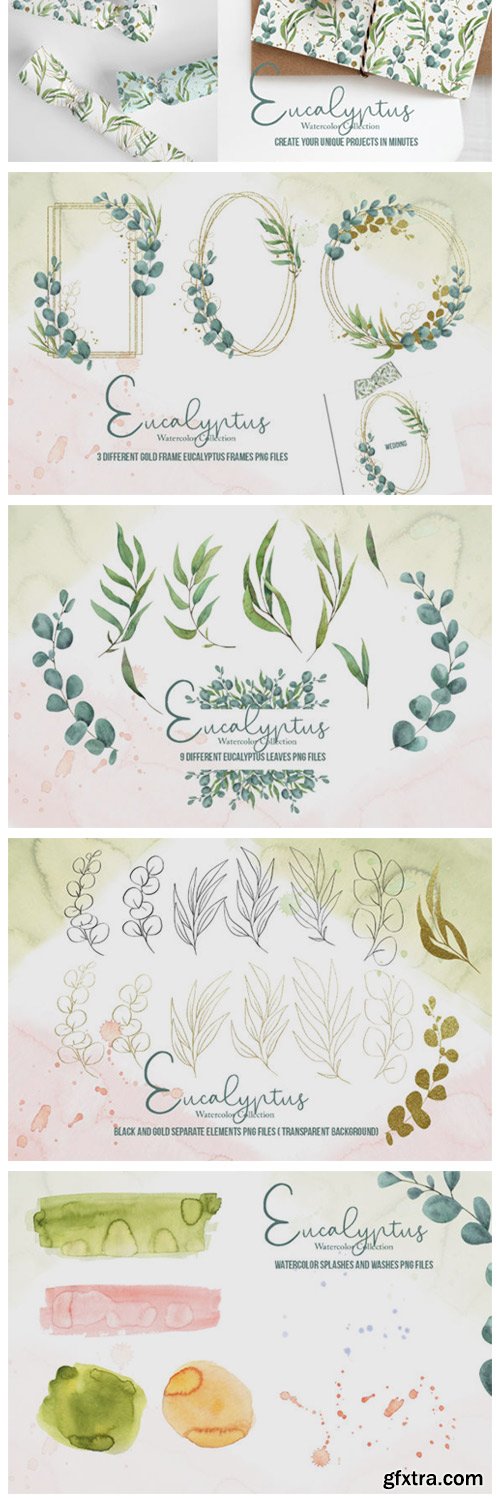 Eucalyptus Watercolor Collection 8767666