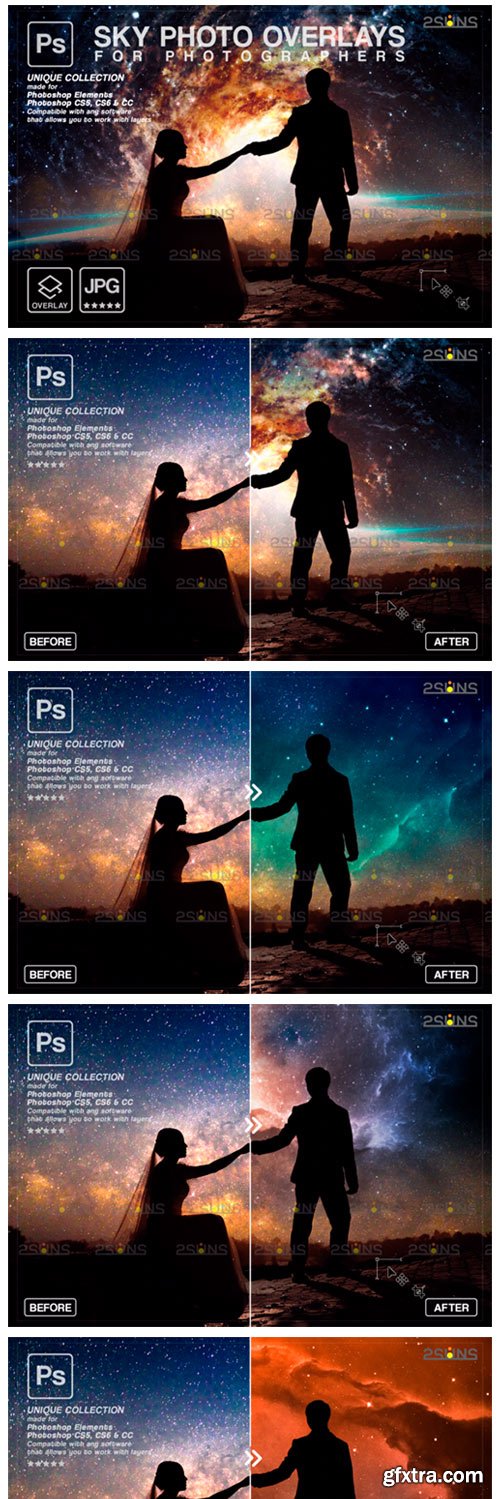 Night Sky Backdrop, Photoshop Overlay 9414420