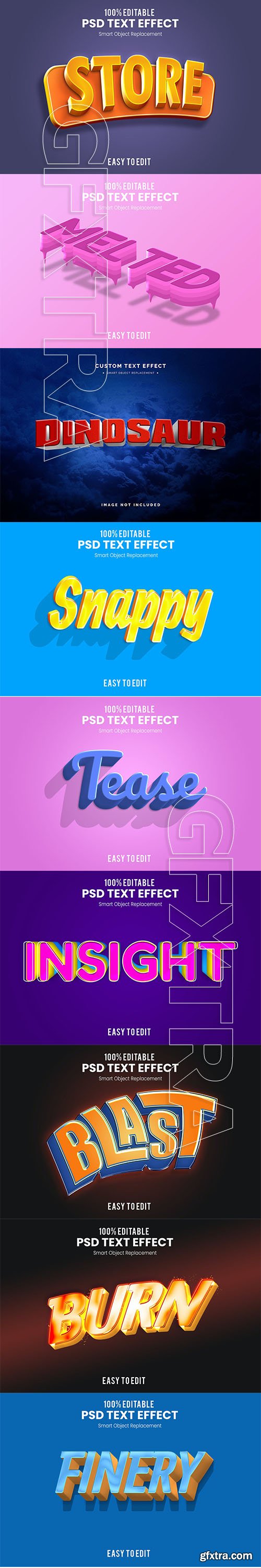 3D Text Effect PSD