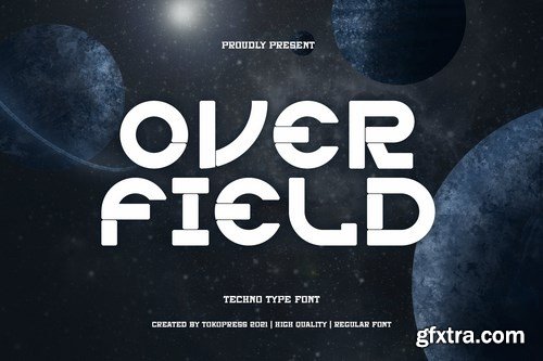 Overfield - Techno gaming font