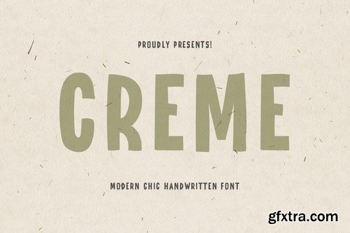 CREME - Modern Chic Hand-lettered font