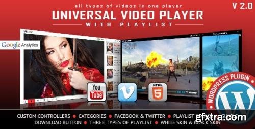 CodeCanyon - Universal Video Player - WordPress Plugin v3.5.0 - 9683312