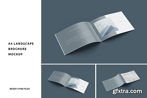 A4 Landscape Brochure Mockup