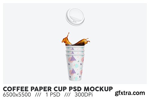 Coffee Paper Cup PSD Mockup