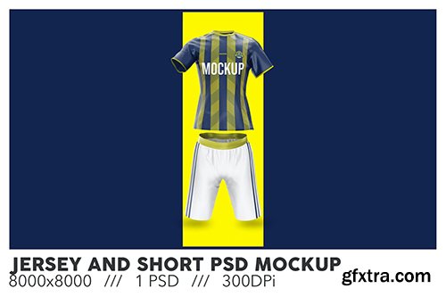 Jersey and Short PSD Mockup