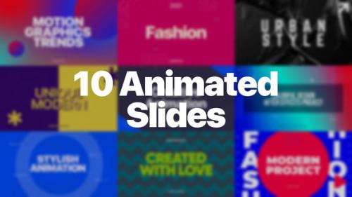 Videohive - 10 Animated Slides - MOGRT for Premiere Pro