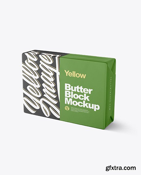 Matte Butter Block Mockup 76787