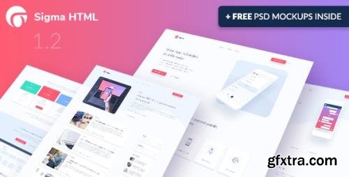 ThemeForest - Sigma v1.2 - App Landing Page HTML Template + Stylish Cost Calculator (Update: 24 February 21) - 21180270