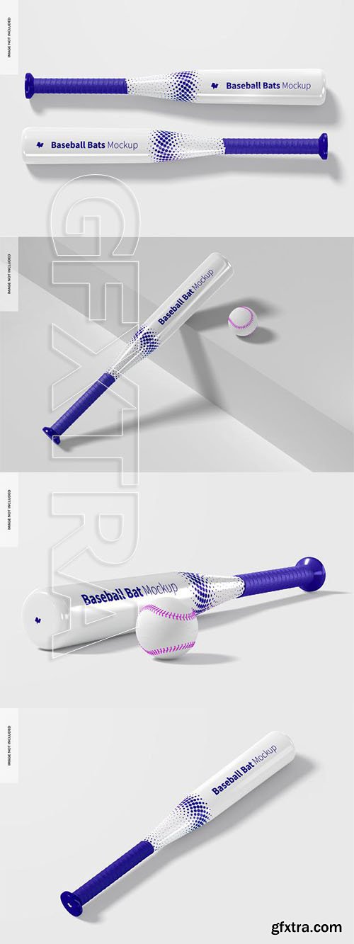 Baseball bats mockup