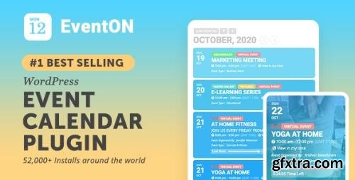 CodeCanyon - EventON v3.1.1 - WordPress Event Calendar Plugin - 1211017 + Add-Ons - NULLED