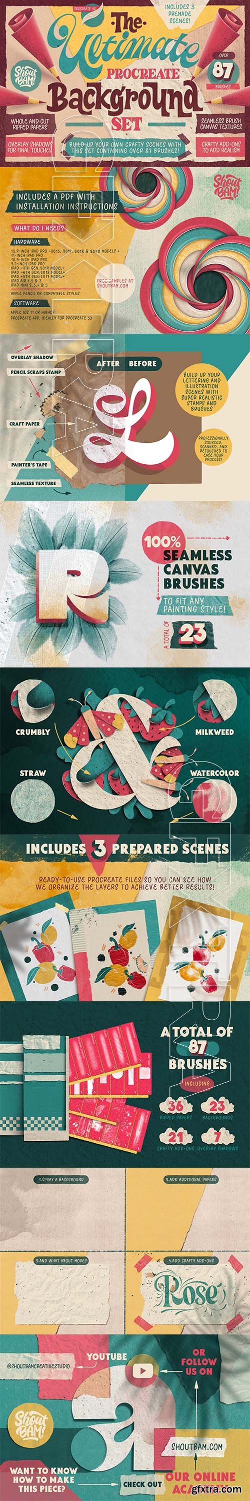 CreativeMarket - Ultimate Procreate Background Set 5947780