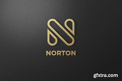 Norton Embossed Logo Mockup