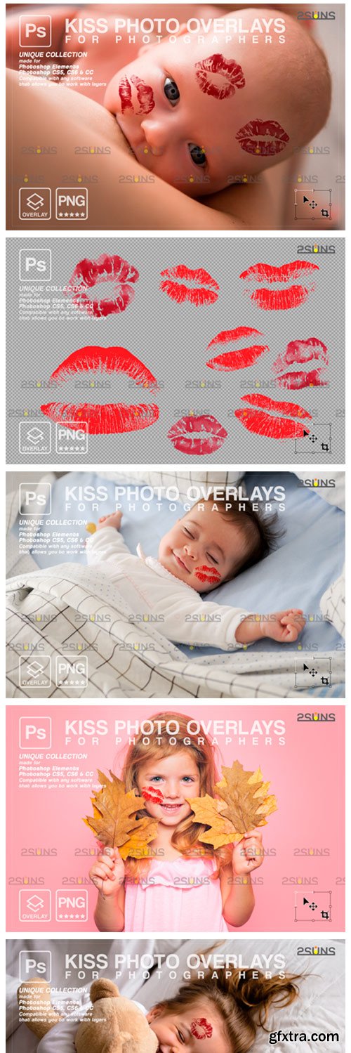 20 Kiss Overlays Valentines Day 8561495