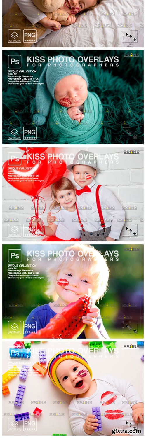 20 Kiss Overlays Valentines Day 8561495