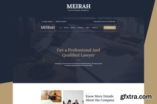 ThemeForest - Meirah v1.0.0 - Law Firm Elementor Template Kit - 31022398