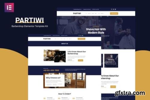 ThemeForest - Partiwi v1.0.0 - Barbershop Elementor Template Kit - 30895322