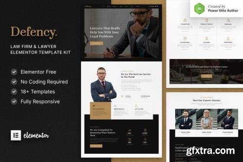 ThemeForest - Defency v1.0.0 - Law Firm & Lawyer Elementor Template Kit - 31230859