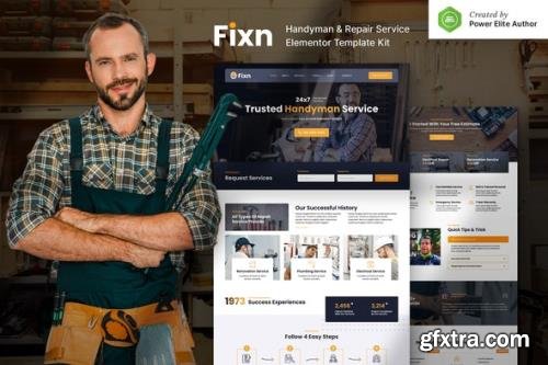 ThemeForest - Fixn v1.0.0 - Handyman & Repair Service Elementor Template Kit - 31231283