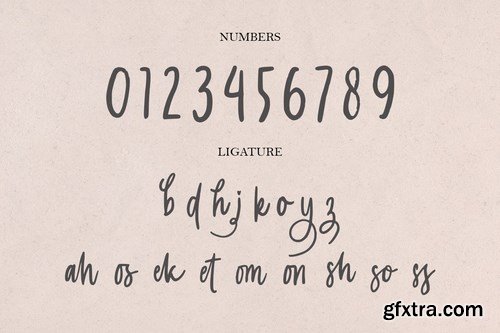 Langgom - Curly Unique Handwritten Font