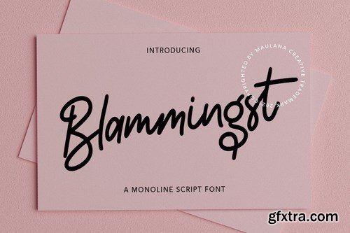 Blammingst Script Font