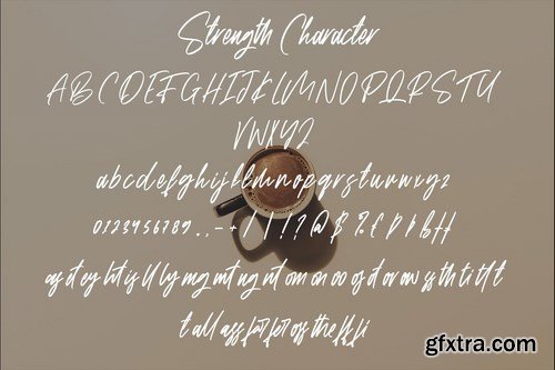 Strength - Authentic Handbrushed Font