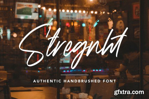 Strength - Authentic Handbrushed Font