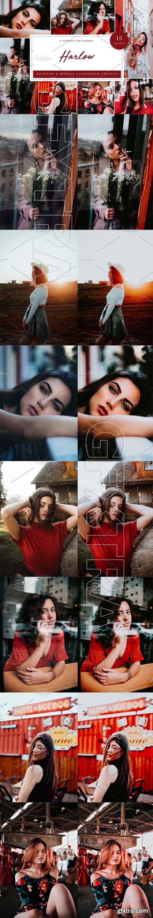 CreativeMarket - 10 x Lightroom Presets, Harlow 5962562