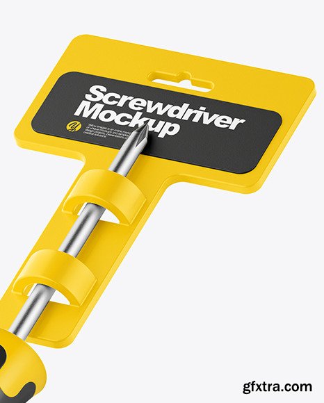 Screwdriver Mockup - Half Side View 76875