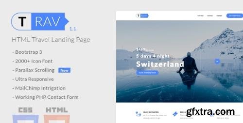 ThemeForest - Trav v1.1 - Travel HTML Landing Page - 20774925