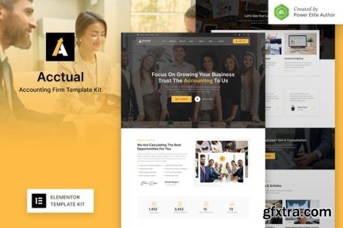 ThemeForest - Acctual v1.0.0 - Accounting Firm Elementor Template Kit - 31245306