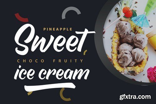 Delightin Foody Brush Lettering Script Font