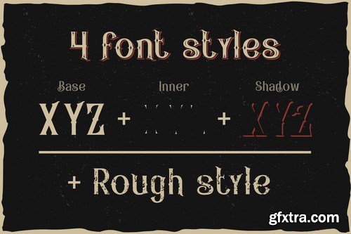 Pirates rum vintage typeface