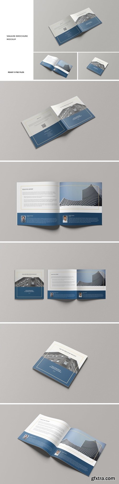 Square Brochure Mockup