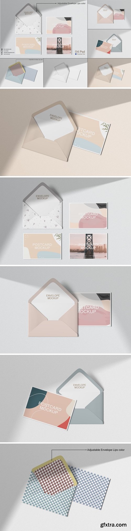 Envelope and Postcard Mockups