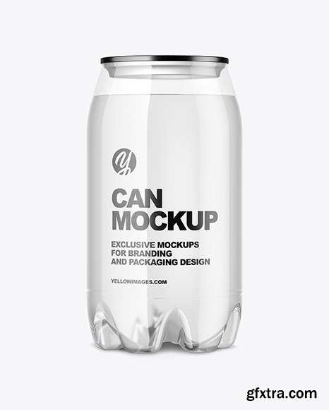 Clear PET Water Can Mockup 77046