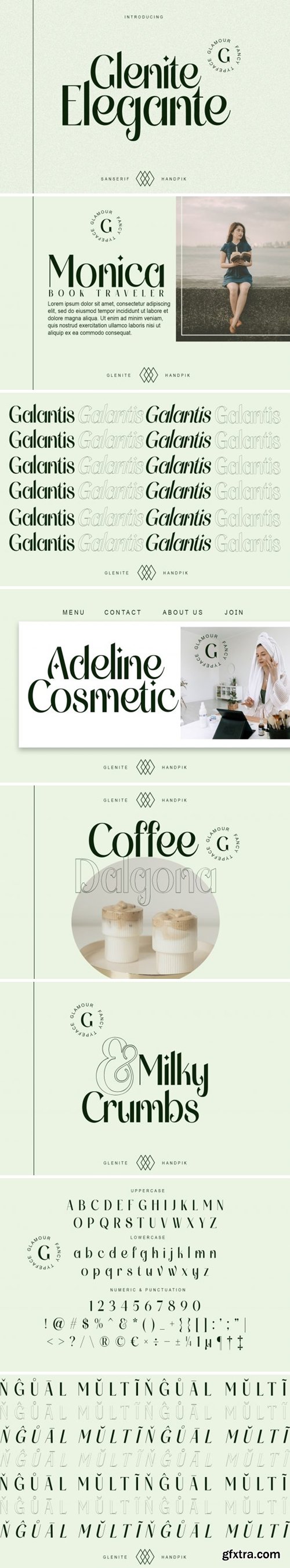 Glenite Elegante Font