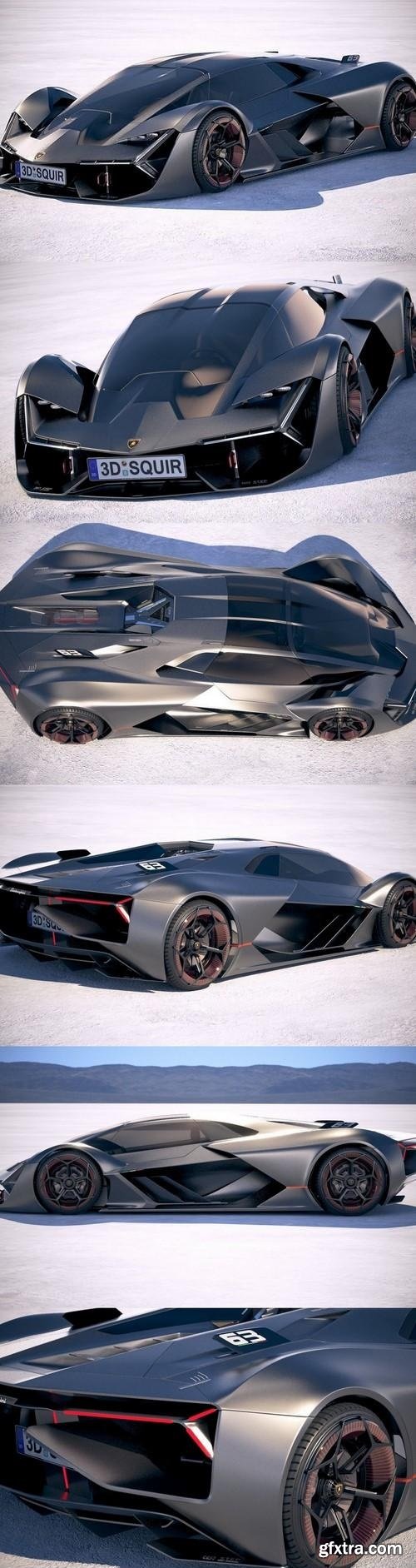 Lamborghini Terzo Millennio 2018 3D Model