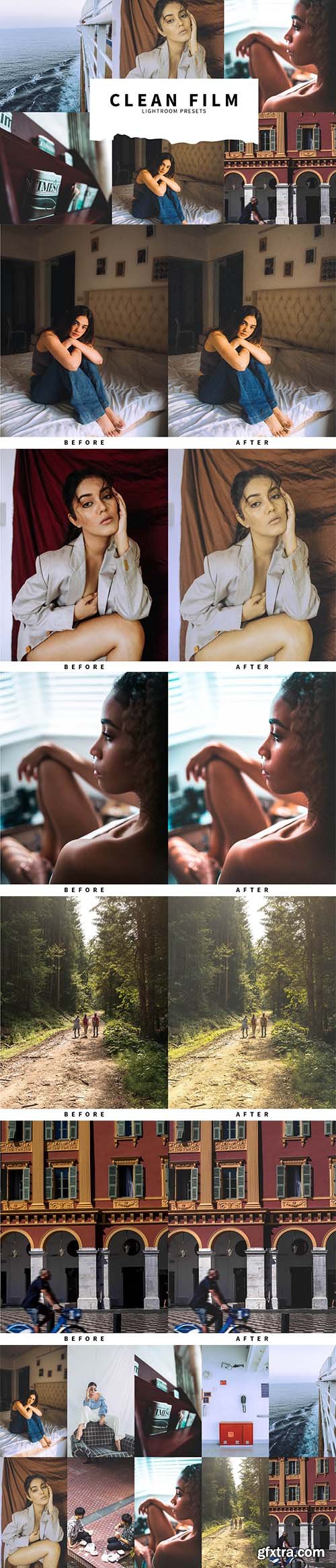 CreativeMarket - 10 Clean Film Lightroom Presets 5978549