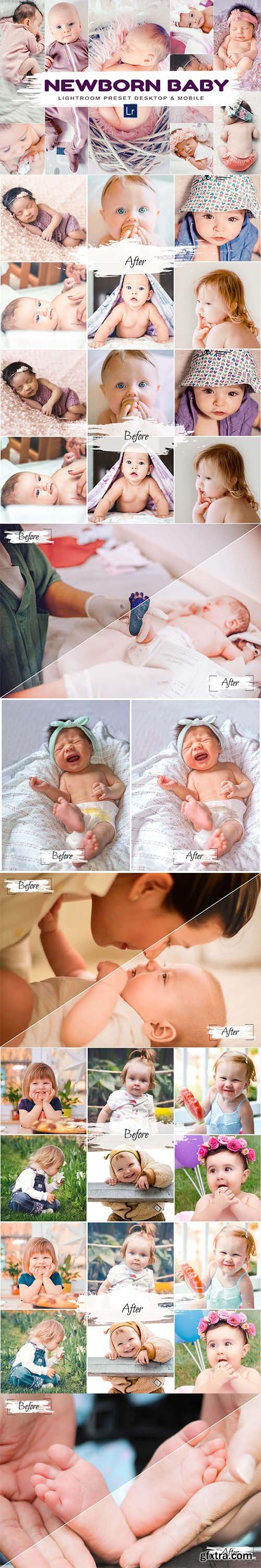 CreativeMarket - 10 Newborn Baby, Lightroom Presets 5878537