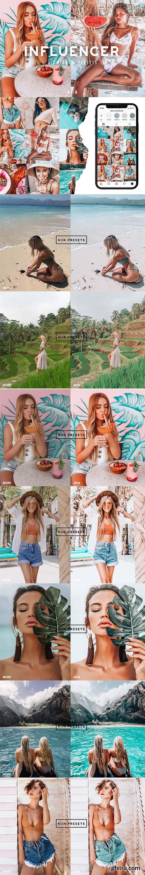 CreativeMarket - 6 INFLUENCER LIGHTROOM PRESETS 5879570