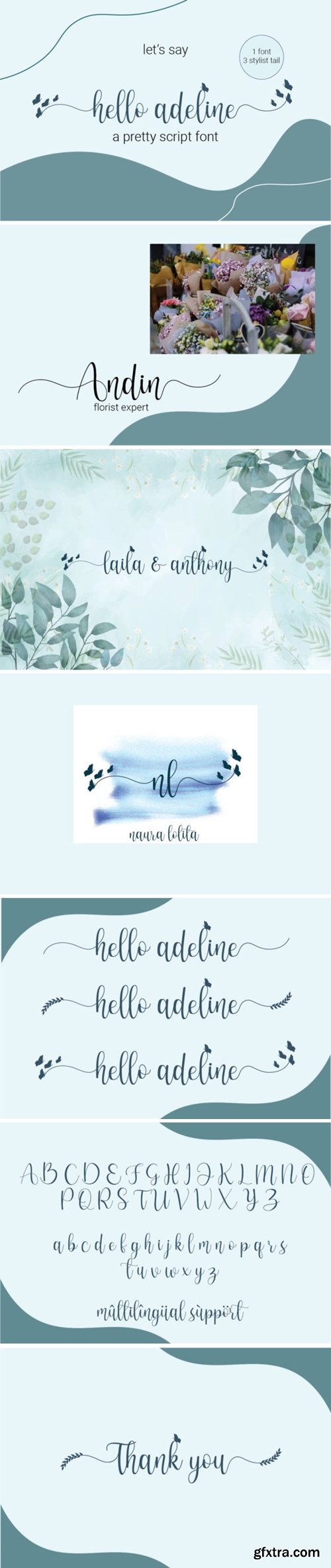 Hello Adeline Font