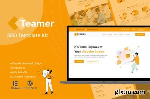 ThemeForest - Teamer v1.0.0 - SEO Marketing Elementor Template Kit - 31236356