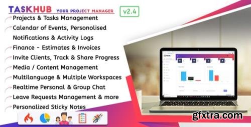 CodeCanyon - Taskhub v2.4 - Project Management, Finance, CRM Tool - 25685874